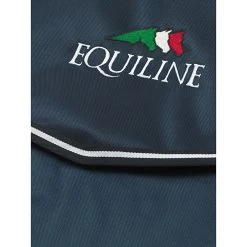 Equiline Stalgordijn Wave Kort 120X130 -Equestrian Supply Store 121mf03023 equiline short stable curtain navy3