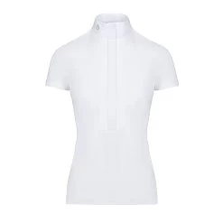 Cavalleria Toscana Wedstrijdshirt Pleated Jersey | Korte Mouw | Dames