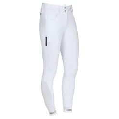 Cavalleria Toscana Rijbroek | Perforated Logo Tape | Full Grip | Dames -Equestrian Supply Store 20SSM PAD132 PA0102