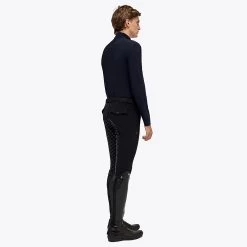 Cavalleria Toscana Shirt Tech Jersey | Halve Rits | Heren -Equestrian Supply Store 22FWM POU313 JE158 7901 3