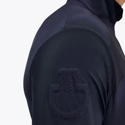 Cavalleria Toscana Shirt Tech Jersey | Halve Rits | Heren -Equestrian Supply Store 22FWM POU313 JE158 7901 5