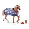 Schleich Engelse Volbloed Met Deken -Equestrian Supply Store 42360