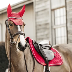 Kentucky Zadeldek Velvet | Jumping -Equestrian Supply Store 42579 13 sj kentucky zadeldoek velvet jumping rood3