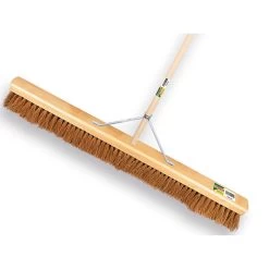 Zaalveger Kokos 80CM Met Steel 160X2.8CM + Stokhouder