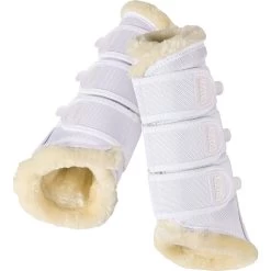 Eskadron Peesbeschermers Soft Mesh | Faux-Fur -Equestrian Supply Store BX555000662 wit