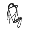 CWD Anatomisch Hoofdstel Met Franse Neusriem -Equestrian Supply Store CWD BR09FH anatomic french noseband bridle zwart1
