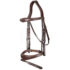 Dy'on Anatomisch Hoofdstel Flash Neusriem | US Collectie -Equestrian Supply Store DYUSABAB
