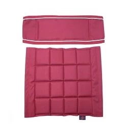 ONE Seat & Back Met Velcro -Equestrian Supply Store EY011000BurgundyZilver