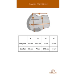 Emmers Zadeldek Basic Veelzijdigheid | Met Logo 7 Emmers Zadeldek Basic Veelzijdigheid | Met Logo -Equestrian Supply Store Emmers20zadeldekjes