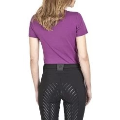 Equiline Tshirt Cleoc | Korte Mouw | Dames -Equestrian Supply Store H00848 Cleoc 071 Rear DEA