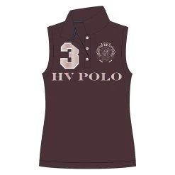 HV POLO Shirt Mouwloos Favouritas Luxury -Equestrian Supply Store HV Polo Poloshirt Favouritas Luxury Mouwloos Dark Berry