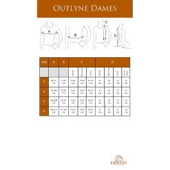 Airowear Bodyprotector Outlyne | Dames -Equestrian Supply Store Helite20maattabel