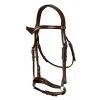 DYON IC HOOFDSTEL LAGE NEUSRIEM 2 DYON IC HOOFDSTEL LAGE NEUSRIEM -Equestrian Supply Store ICICAEbridon muserolle allemande brun full icelandic collection 1