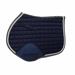 Emmers Zadeldek Basic Veelzijdigheid -Equestrian Supply Store INSADDLEPADBACKEMBVNavygrijswitgrijs