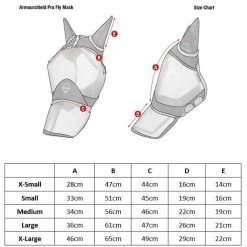 LeMieux Vliegenmasker Armour Shield Pro | Oren & Neus -Equestrian Supply Store JRLM35810.size