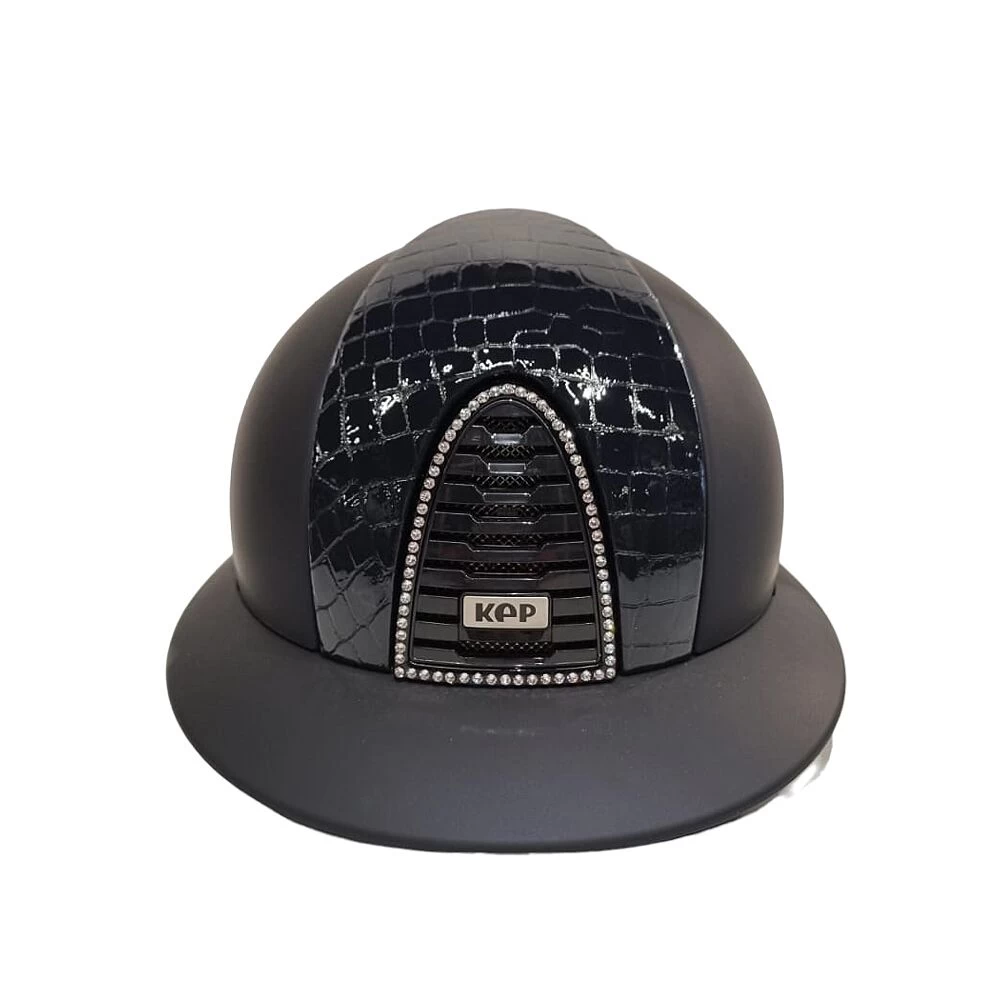 Kep Italia Cromo 2.0 | Textile Blauw | Cocco Blauw Voorzijde | Frame Chrome + Swarovski Crystal 3 Kep Italia Cromo 2.0 | Textile Blauw | Cocco Blauw Voorzijde | Frame Chrome + Swarovski Crystal