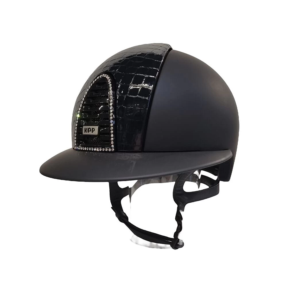 Kep Italia Cromo 2.0 | Textile Blauw | Cocco Blauw Voorzijde | Frame Chrome + Swarovski Crystal 4 Kep Italia Cromo 2.0 | Textile Blauw | Cocco Blauw Voorzijde | Frame Chrome + Swarovski Crystal - Image 2