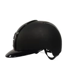 Kep Italia Cromo 2.0 | Textile Zwart | Voor- Achterzijde En Polo Klep Polish Zwart -Equestrian Supply Store KTMTMCROMO2.1