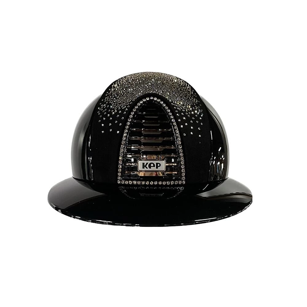 Kep Italia Cromo 2.0 | Polish Metal Zwart | Voorzijde Suede Met Shaded Swarovski 3 Kep Italia Cromo 2.0 | Polish Metal Zwart | Voorzijde Suede Met Shaded Swarovski