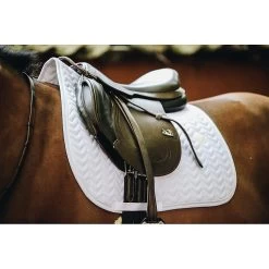 Kentucky Zadeldek | Fishbone | VZ -Equestrian Supply Store Kentucky Onderlegger Fishbone Wit