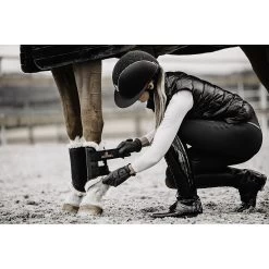Kentucky Beenbeschermers Turnout | Leer + Wol | Voor -Equestrian Supply Store Kentucky Turnoutboots Zwart