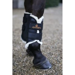 Kentucky Beenbeschermers Turnout | Leer + Wol | Voor -Equestrian Supply Store Kentucky turnout boot leerwol voor 5