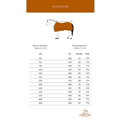 Horseware Liner 200 Gram 13 Horseware Liner 200 Gram -Equestrian Supply Store Maattabellen20website20Dekens20EH20 20Horseware4