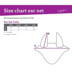 QHP Oornetje Color 21 QHP Oornetje Color -Equestrian Supply Store QHP size chart oornetje color 50064