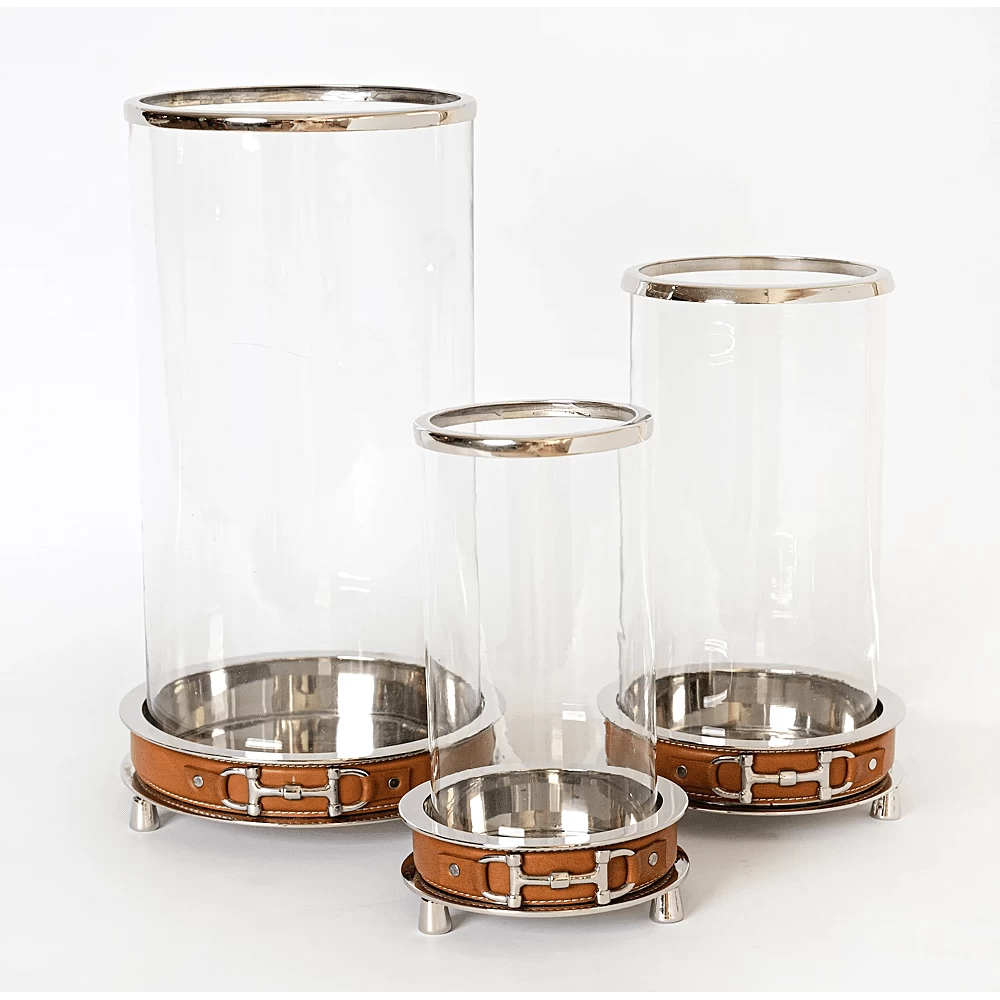 Adamsbro Kaarsenhouder Snaffle Bit Hurricane | Leder & Zilver | S 5 Adamsbro Kaarsenhouder Snaffle Bit Hurricane | Leder & Zilver | S - Image 3