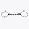 Trust Sweet Iron Water-Ophaaltrens | Koperen Ringetjes | Dubbel Gebroken | 16MM | 12.5CM -Equestrian Supply Store Sweet Iron loose ring gag brass ring 1