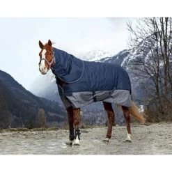 Equithème Outdoordeken Tyrex 600D | 150G -Equestrian Supply Store UK4009107NAVY5