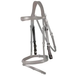 Dy'on Bakstukken 8 Dy'on Bakstukken -Equestrian Supply Store WO03Hmontants de mors avec couture creme brun full working by dyon 1