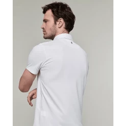 Dada Sport Wedstrijdshirt Blue | Korte Mouw | Heren -Equestrian Supply Store blue short sleeve polo