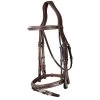 Dy'on Stang- En Trenshoofdstel Gecombineerde Neusriem | US Collectie -Equestrian Supply Store bride muserolle combinee brun full us collection 11