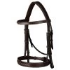 Dy'on Hoofdstel Hunter Neusriem | US Hunter Collectie -Equestrian Supply Store bridon hunter us brun over hunter collection 1