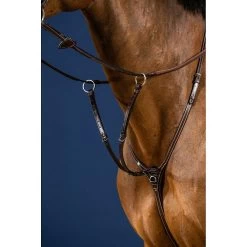 Dy'on Martingaalvork | US Collectie -Equestrian Supply Store fourchette de martingale a anneaux brun full us collection 2