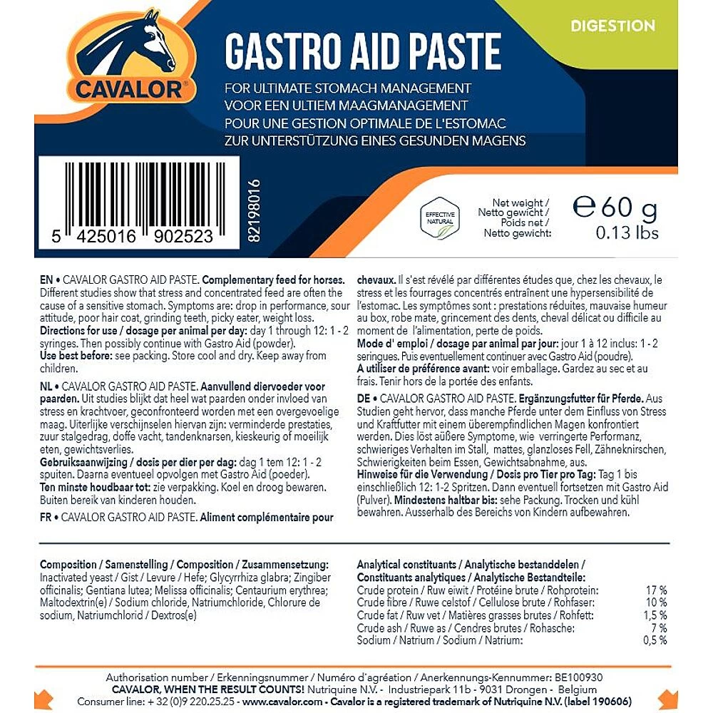 Cavalor Gastro Aid Paste 4 Cavalor Gastro Aid Paste - Image 2