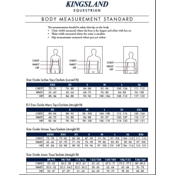 Kingsland Regenjas Winnie | Dames 10 Kingsland Regenjas Winnie | Dames -Equestrian Supply Store kingsland20maattabel20VT5