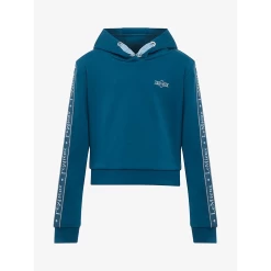 LeMieux Korte Hoodie | Kids -Equestrian Supply Store lm youngridercroppedhoodie marine1 hr