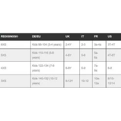 EaST Rijlegging Reggings R1 3/4 Grip | Kids 37 EaST Rijlegging Reggings R1 3/4 Grip | Kids -Equestrian Supply Store maattabel20eas.St1